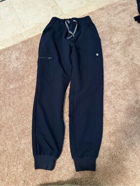 Women's figs Zamora Navy Drawstring Jogger Sweatpants XXS OLD WAISTBAND